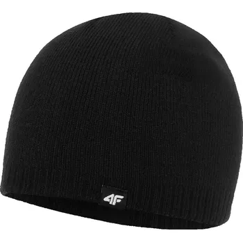 Čepice 4F zimní čepice beanie černá, univerzální velikost