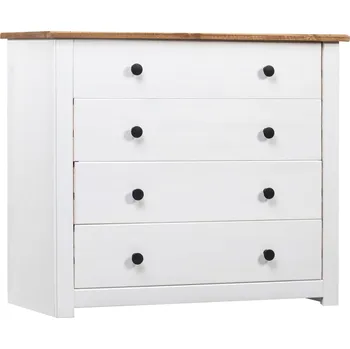 vidaXL Odkládací skříňka bílá 80 x 40 x 73 cm borovice řada Panama