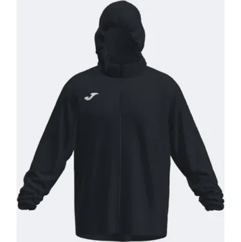 Unisex sportovní bunda JOMA IRIS RAINCOAT BLACK Velikost: 4 (6XS), Barva: BLACK