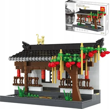 ostatní stavebnice Wange Stavebnice 3312 - architektura chodeb ve stylu Hui 507 dílů