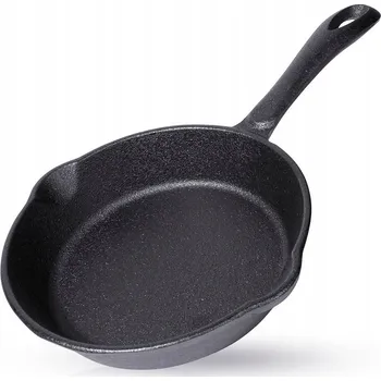 LITINOVÁ PÁNEV KULATÁ LITINOVÝ TALÍŘ NA SPORÁK GRIL OHNIŠTĚ 16 CM