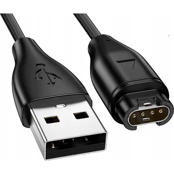 Nabíječka pro GPS Nabíječka IronPads pro hodinky Garmin, USB, 100 cm, černá