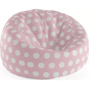 Sedací pytel Sablio Sedací vak Cocoon Bílé tečky - 75 x 45 x 35 cm
