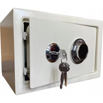 Trezor Mechanický šifrovací trezor TSF-12 bílý 31x20x20 cm