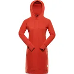 Dámské mikinové šaty ALPINE PRO Oleba červené Velikost: M