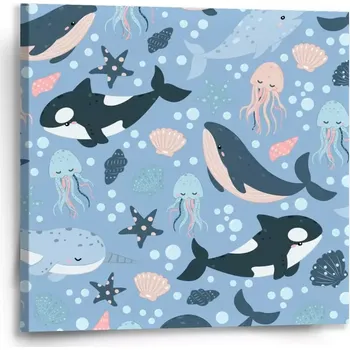 Obraz Sablio Obraz Dětský mořský svět - 50x50 cm