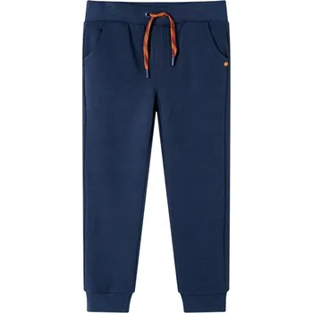 Dětské tepláky, tmavě modrý melír, velikost 92