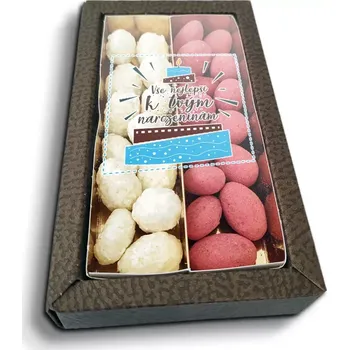 Čokoláda Sablio Mandle v čokoládě Vše nejlepší k tvým narozeninám - 2x 80g