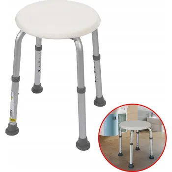 KRZESEŁKO ŁAZIENKOWE DO PRYSZNICY S NASTAVITELNOU VANIČKOU 34-52 CM PRO SENIORY