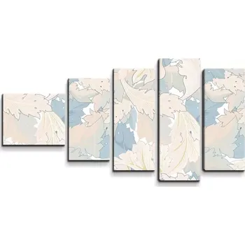 Obraz Sablio Obraz - 5-dílný Listí - 100x60 cm