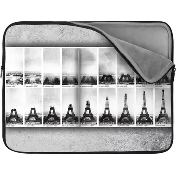 pouzdro na notebook Sablio Obal na notebook Eiffelova věž stavba - 17