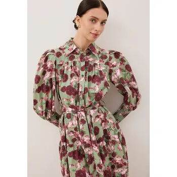 Dámské šaty BIZUU Šaty SOREZIA Zelená Standard Fit 38