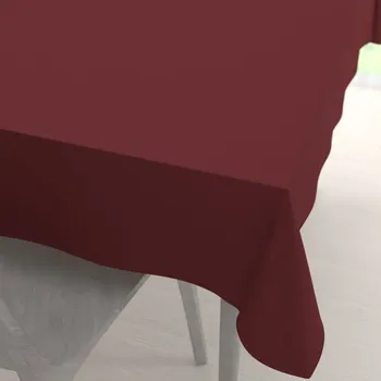 ubrus Velký teflonový obdélníkový ubrus TF-095 Vínově červený bez vzoru 160x200 cm
