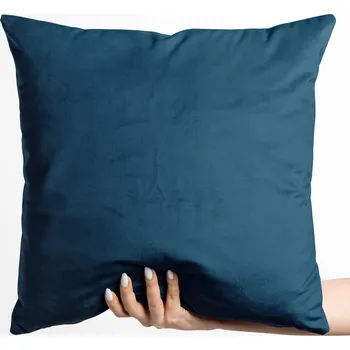 Povlak na polštářek Sametový povlak na polštář Velvet Premium SVP-028 Petrolejově modrý 40 x 40 cm