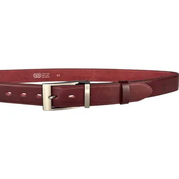 Opasek PENNY BELTS Pánský kožený opasek 35-020-19-95 bordó - 105 cm