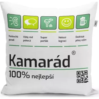 Polštář Sablio Polštář Kamarád: 40x40 cm