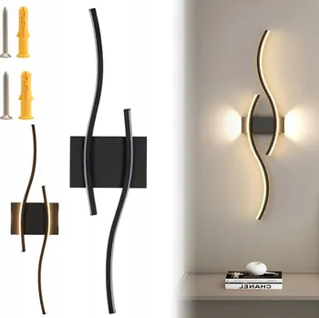 Nástěnné svítidlo Nástěnné LED svítidlo SCIENNA moderní černé do obýváku teplá bílá 3000K