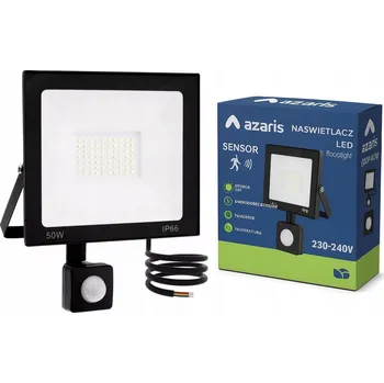 LED reflektor Azaris 50W IP65 s pohybovým senzorem, 4500 lm, 6000 K