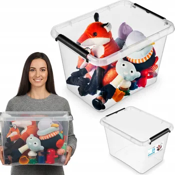 Úložný box PLASTOVÁ KRABIČKA S VÍKEM PRO SKLADOVÁNÍ BOX ORGANIZER 19L