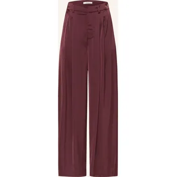 Dámské kalhoty Gestuz Dámské Marlene Kalhoty Gzrue Ze Saténu, tmavě červená, 42
