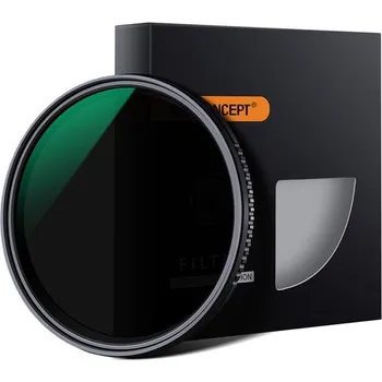 K&F 43MM MV36 Slim Variable/Fader NDX, ND8~ND2000, Waterproof, Anti Scratch, Green Coated