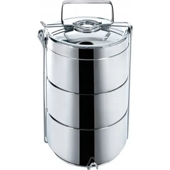 Dóza na potraviny TERMO JÍDELNÍ BOX 3-PATROVÝ NÁDOBY NA JÍDLO 3X0,9L