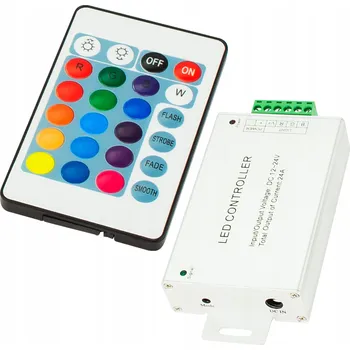 LED páska Ovladač Blow pro RGB pásky 12-24 V, 13x6,4x2,4 cm, bílý