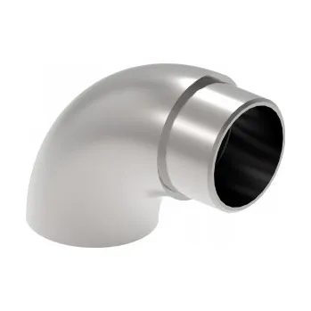 Zábradlí Zakončení madla zábradlí FI42, rohový tvar, nerezová ocel AISI304