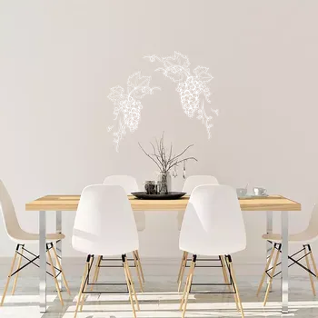 Víno Sablio Samolepka na zeď: Hroznové víno - 60x55 cm