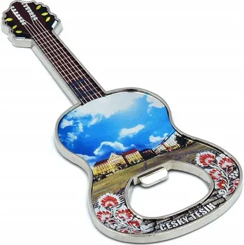 Dekorativní magnet Magnet na lednici kytara Český Těšín Radnice