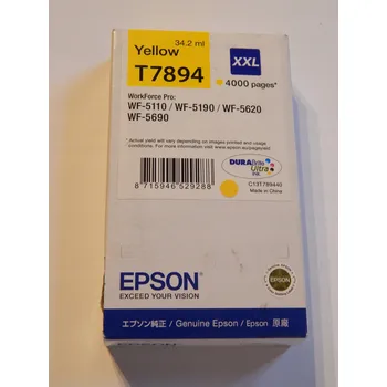 Inkoustová kazeta Epson Ink Cartridge XXL Yellow C13T789440 žlutá (yellow)