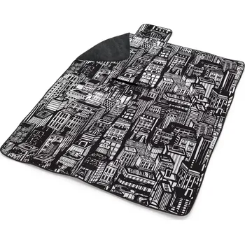 deka Sablio Plážová deka Kreslené mrakodrapy: 200x140 cm