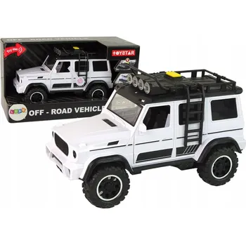 autíčko Auto Terénní Bílé Zvuk Světla Vozidlo 1:14