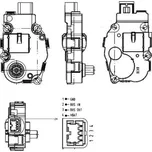 Nastavovací prvek, směšovací klapka MAHLE AA 18 000P