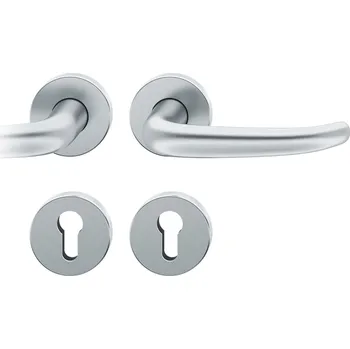 Zábradlí Kování FSB 72 1023 objektové Nerez kartáčovaná, klika / klika, Cylindrická vložka, Pravé provedení