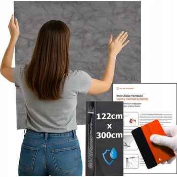 Fototapeta Tapeta Samolepicí Voděodolná Do Kuchyně Na Zeď Nábytek Mramor Grafitová