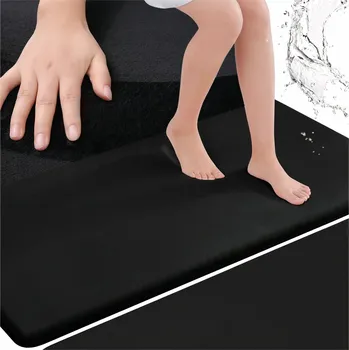 Koupelnová předložka Savá koupelnová předložka s protiskluzovou úpravou, rychleschnoucí, do koupelny a na WC