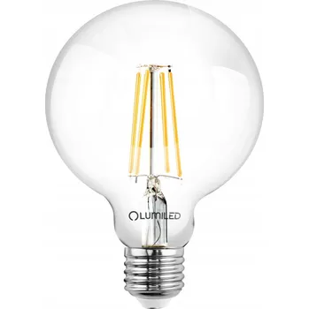 Žárovka LED žárovka E27 Kulička G125 7W = 60W 806lm 3000K Teplá bílá 360° FILAMENT LUMILED