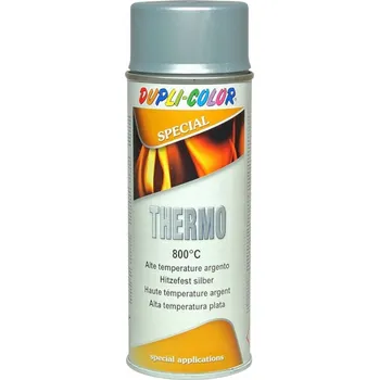 Barva ve spreji Dupli Color Žáruvzdorný lak stříbrný matný 800°C Termo sprej 400 ml