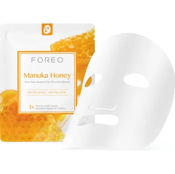 Oživující plátýnková maska pro zralou pleť Manuka Honey (Revitalizing Sheet Mask) FOREO - 3 x 20 g