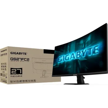 Monitor GIGABYTE LCD - 27" Gaming monitor GS27FC2, Prohnutý VA 1500R, 1920x1080 FHD, 240Hz, 3000:1, 350cd/m2, 1ms, 2xHDMI, 1xDP