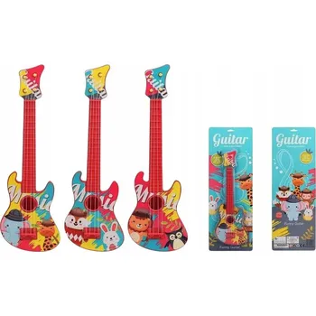 Hudební nástroj pro děti DĚTSKÁ HRAČKA KYTARA - 52 CM - VZDĚLÁVACÍ HUDEBNÍ NÁSTROJ