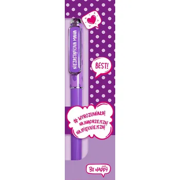 Propiska automatická modrá Be Happy