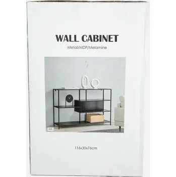 Knihovna Regál Home & Styling 76 cm x 116 cm x 30 cm krémový