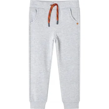 Dětské tepláky, šedý melír, velikost 140