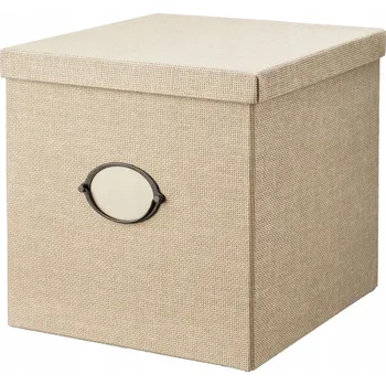 Dóza na potraviny Krabice s víkem v odstínech hnědé a béžové