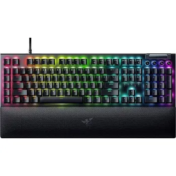 Klávesnice RAZER BlackWidow V4 Yellow Switch kabelový herní klávesnice německá, QWERTZ černá s podsvícením