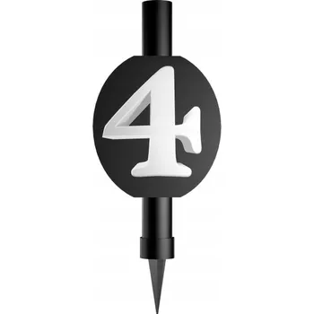 Dortová svíčka DORTOVÁ FONTÁNA RACE na Dort s číslem 4 k narozeninám, 12 cm