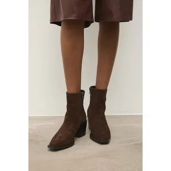 Dámské kozačky Semišové boty Answear.LAB 50102 hnědá 88X, EUR 38