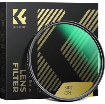 K&F CONCEPT 77MM XC15Nano-X B270 CPL Filter, HD, Waterproof, Anti Scratch, Green Coated